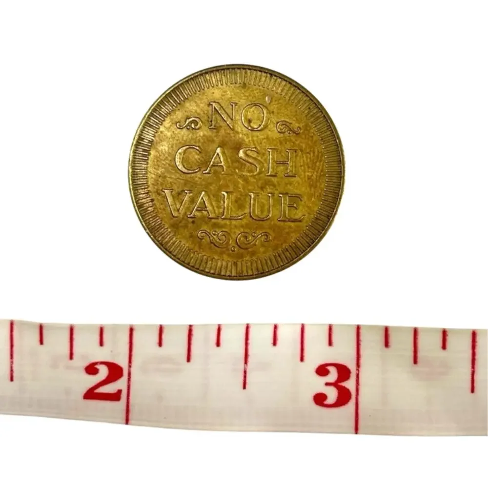 Vintage Eagle No Cash Value Token Brass Arcade Car Wash Laundry Game Coin 23mm